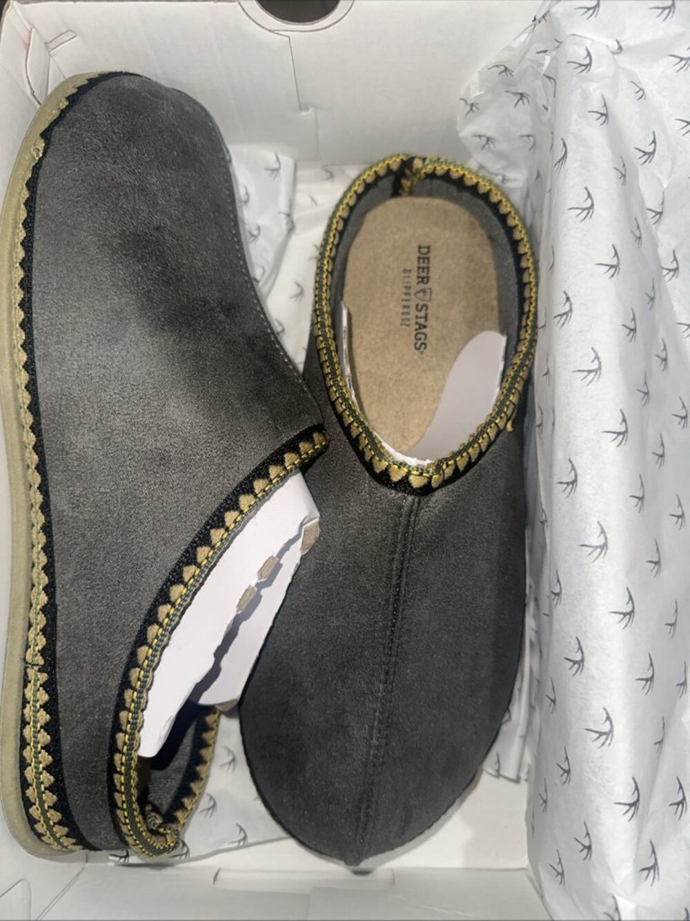 New Deer Stags Wherever Gray S.U.P.R.O. Comfort Slippers Men’s 10M - Picture 3 of 3